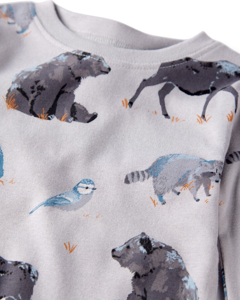slide 2 of 3, Littleplanet Kid Organic Cotton Pajamas in Midnight Forest Print Midnight Forest 6, 1 ct