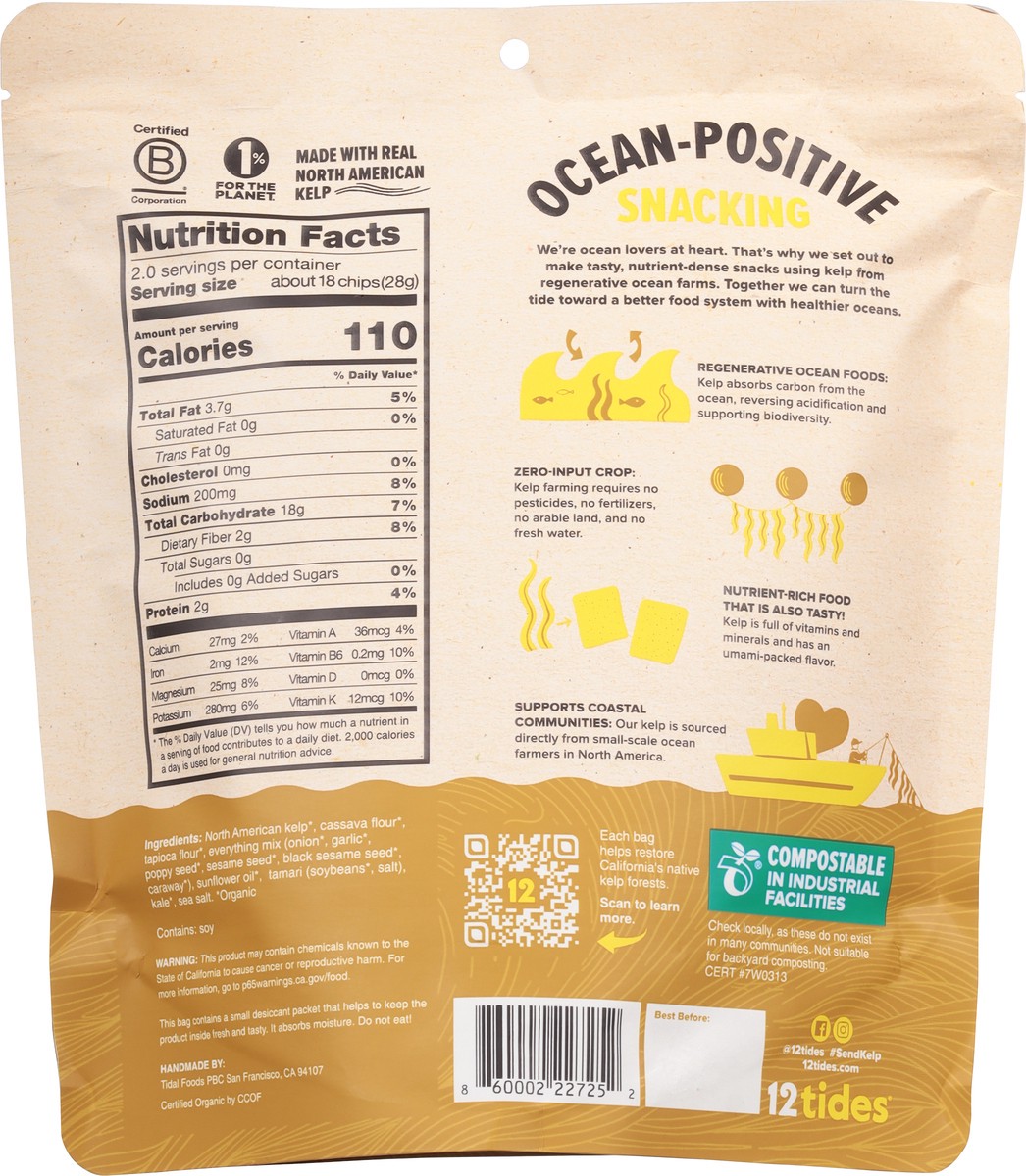 slide 9 of 13, 12 Tides Puffed Everything Kelp Chips 2 oz, 2 oz