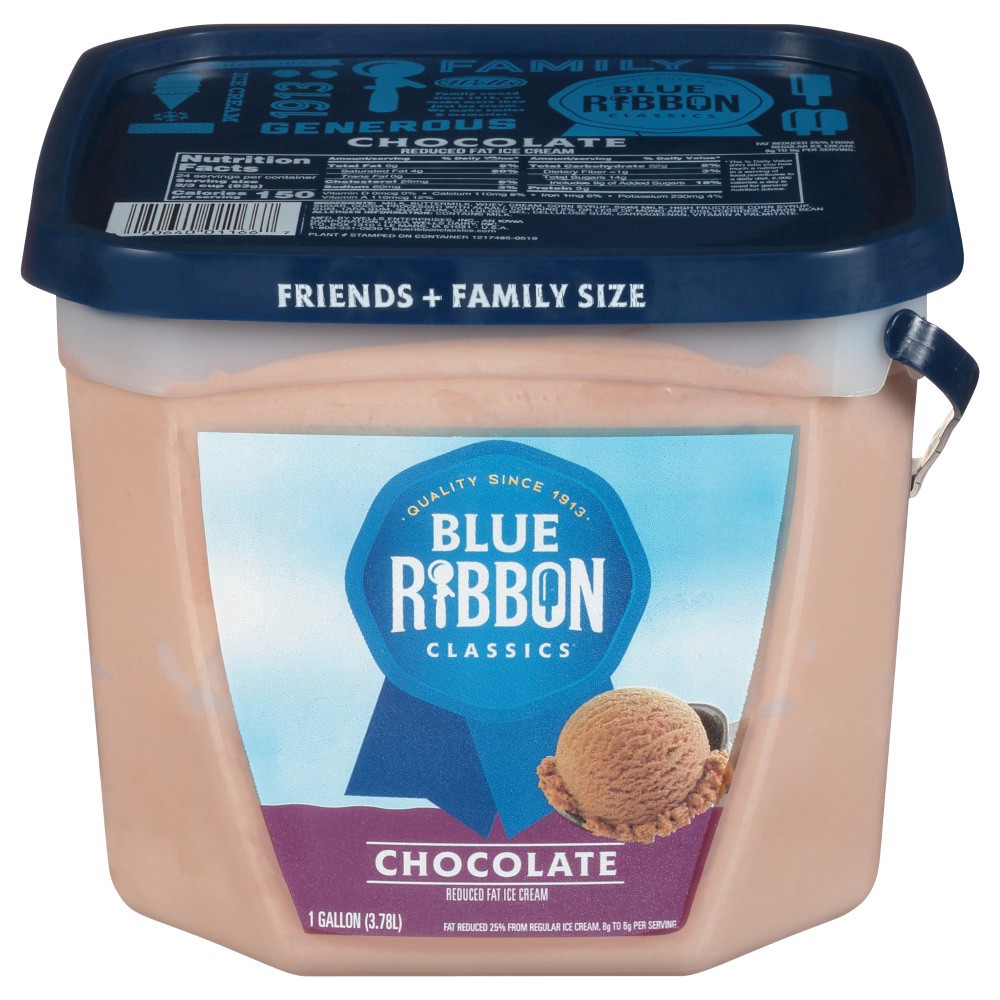 slide 1 of 8, Blue Bunny Rfchocolate, 128 oz