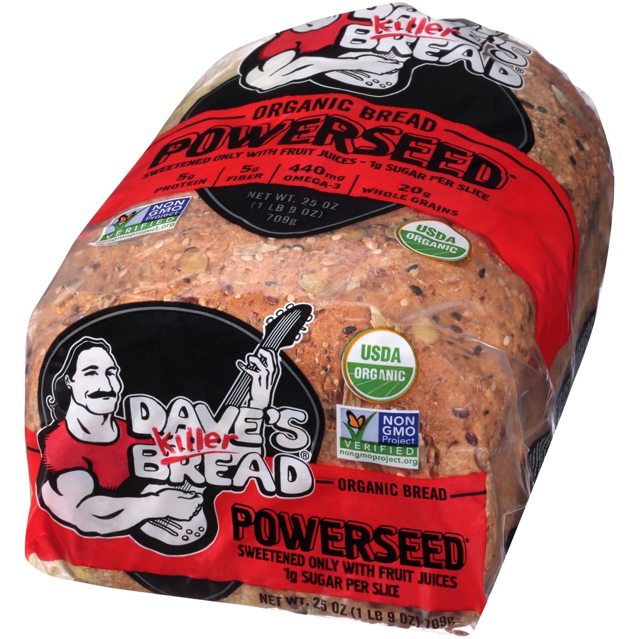 slide 3 of 8, Dave's Killer Bread Organic Powerseed, 25 oz