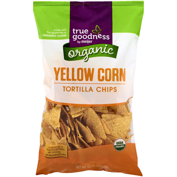 slide 1 of 1, True Goodness Organic Yellow Tortilla Chips, 10 oz