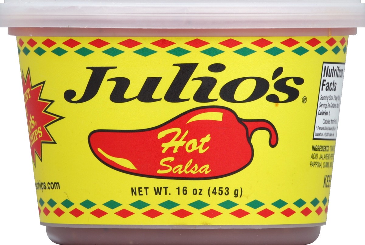 slide 2 of 3, Julio's Salsa 16 oz, 16 oz