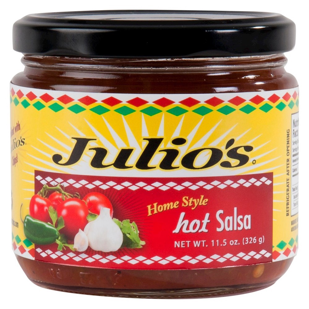 slide 1 of 3, Julio's Salsa 16 oz, 16 oz