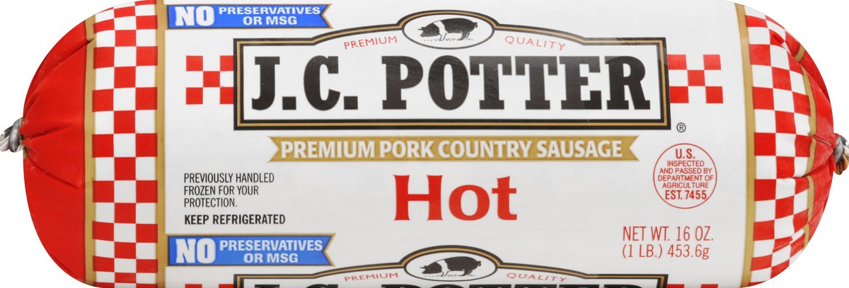 slide 3 of 3, JC Potter Sausage 16 oz, 16 oz