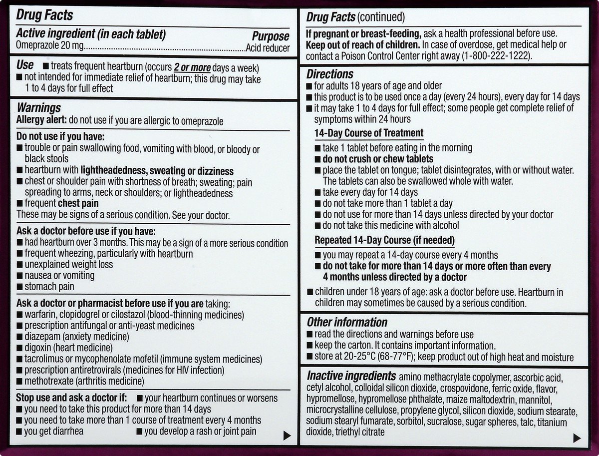 slide 4 of 11, CVS Health Omeprazole Delayed Release Acid Reducer Tablets, Strawberry, 14 Ct, 14 ct