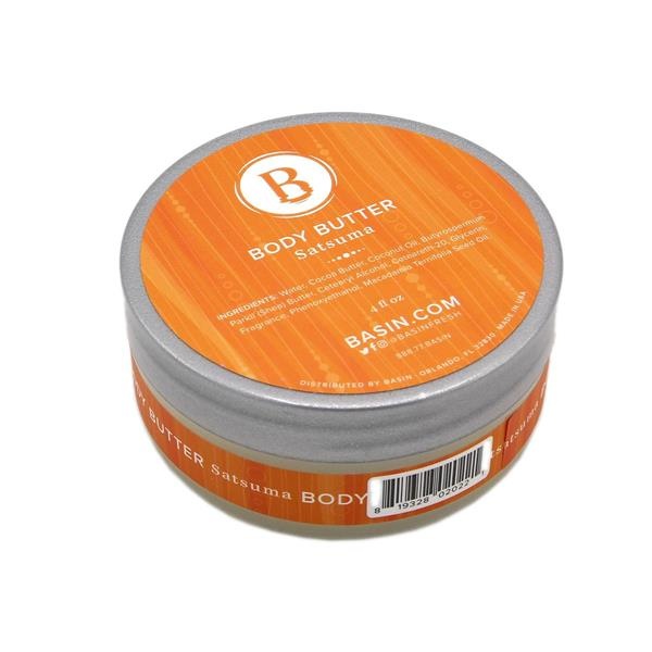 slide 1 of 1, Basin Body Butter Satsuma, 4 fl oz