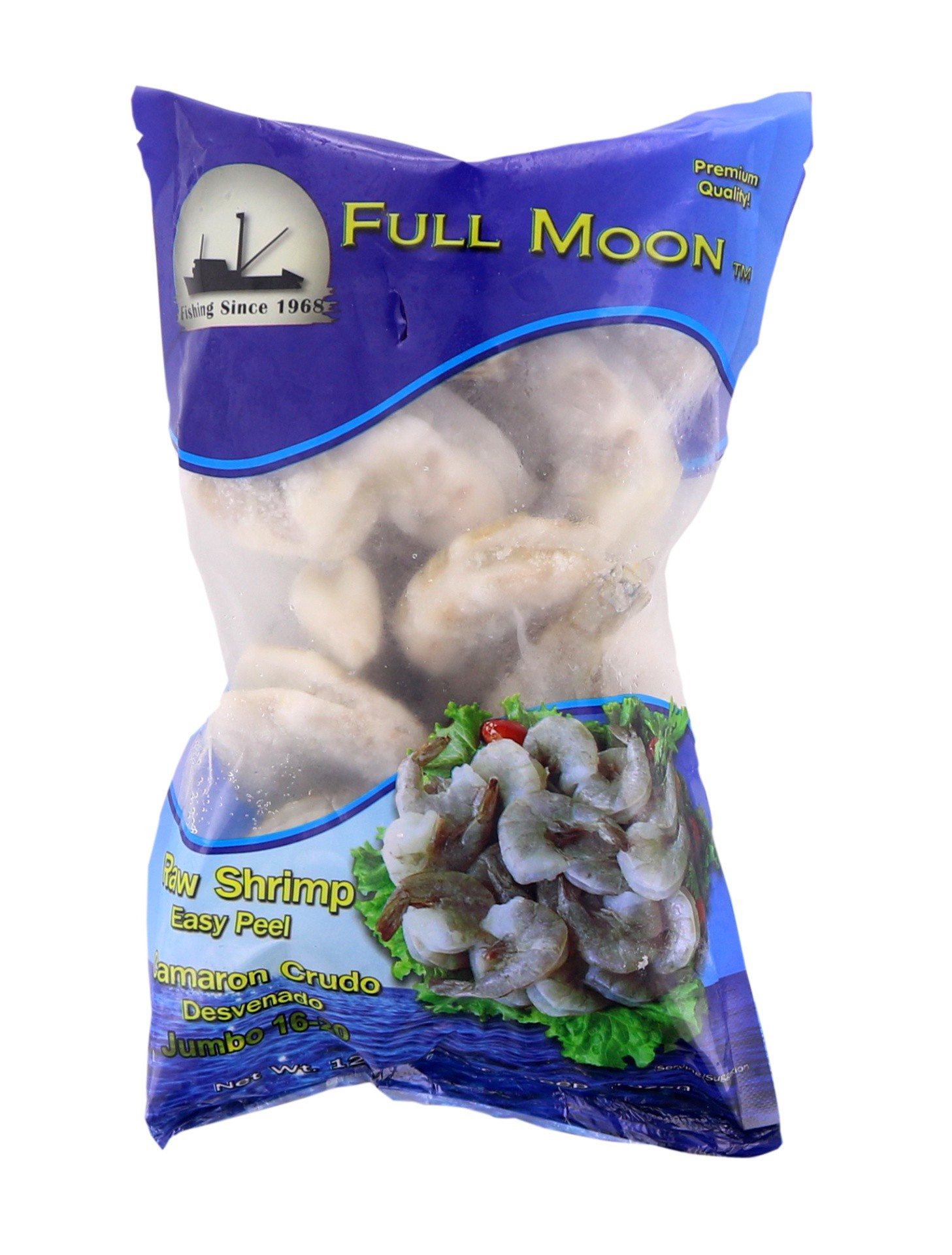 slide 1 of 1, Full Fmoon Wh/shrimp16-20, 12 oz