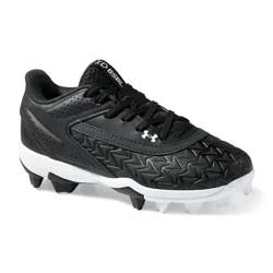 Under Armour Boys UA Leadoff Low RM 3.0 Jr. Baseball Cleats, Black, Size 2