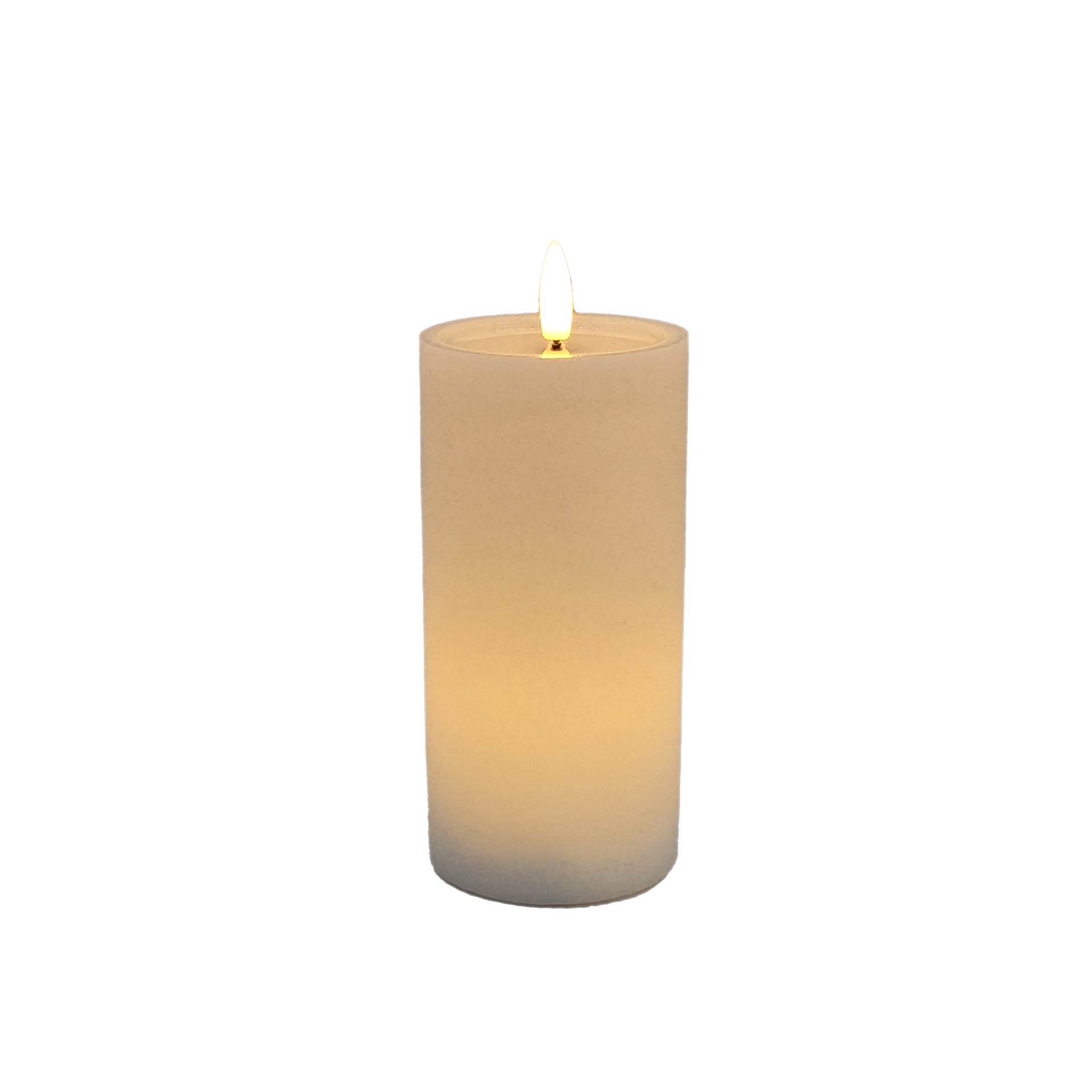 slide 2 of 3, 3" X 6" Flickering Led Wax Pillar Candle By Ashland, 3 in x 6 in