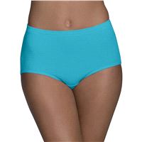 slide 3 of 13, Fruit of the Loom Women's Breathable Cotton-Mesh Brief Underwear, Size: 9, 6 ct