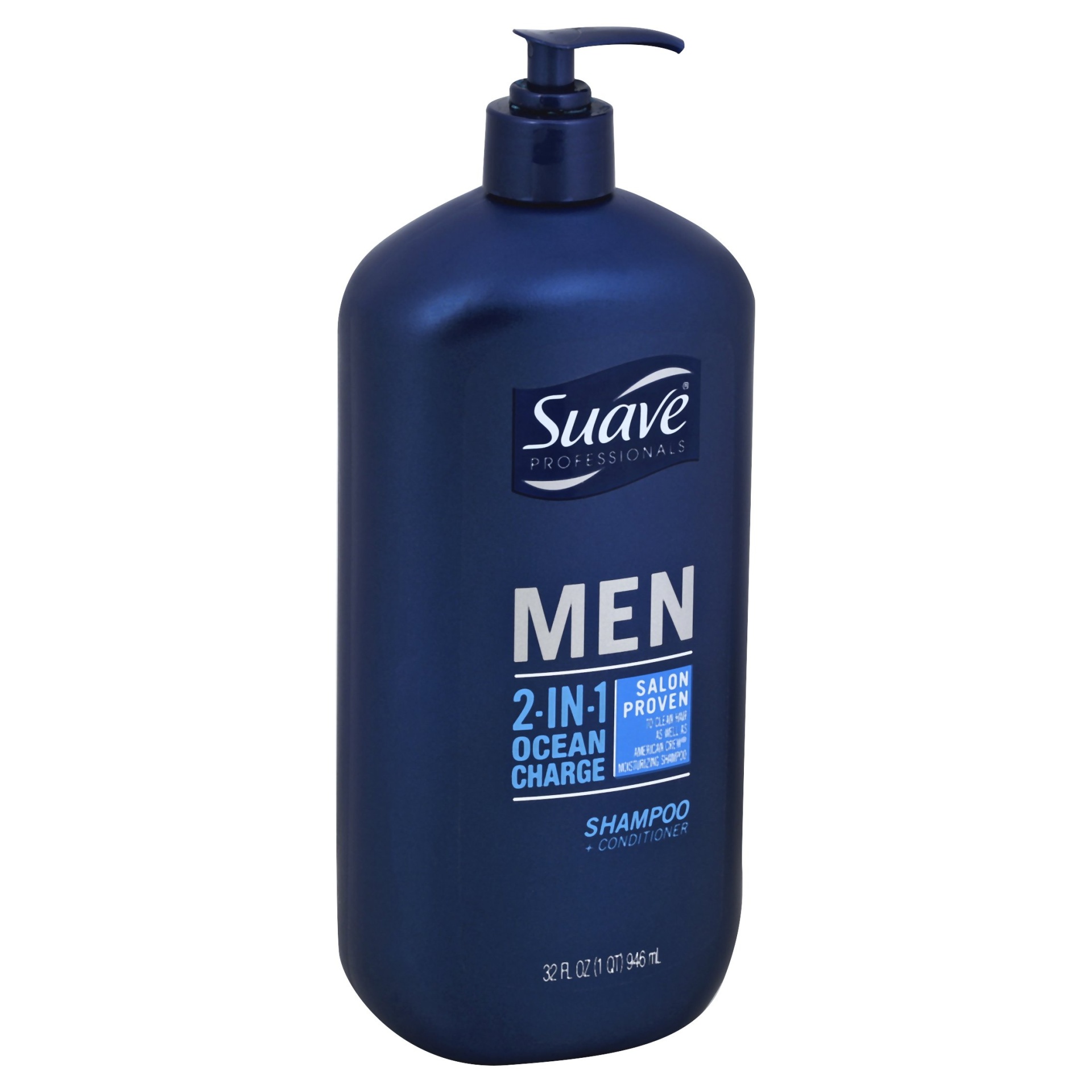 slide 1 of 2, Suave Professionals Men 2-In-1 Ocean Charge Shampoo & Conditioner, 32 fl oz