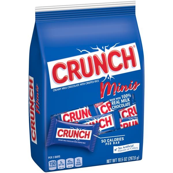 slide 1 of 1, Crunch Minis Candy Bars, 10.5 oz