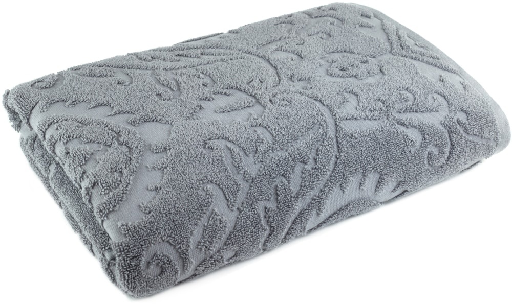 slide 1 of 1, Modavari Jacquard Bath Towel - Gray Flannel, 30 in x 58 in