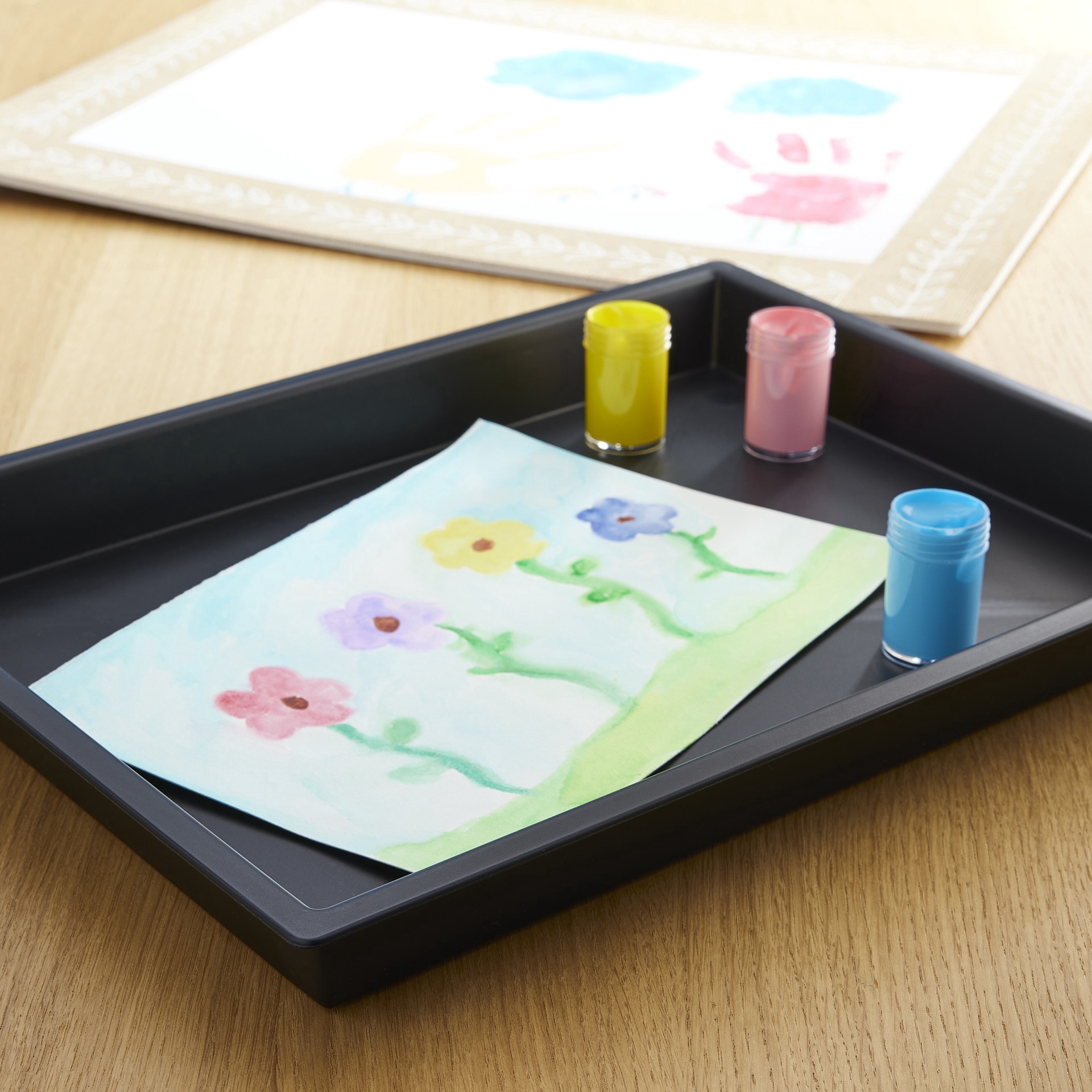 slide 4 of 5, Finger Paint Tray By Creatology, 16 in x 1.75 in x 12 in