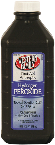 slide 1 of 1, Western Family Hydrogen Peroxide, 1 ct