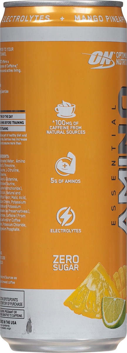 slide 6 of 9, Optimum Nutrition Amino Mango, 12 oz