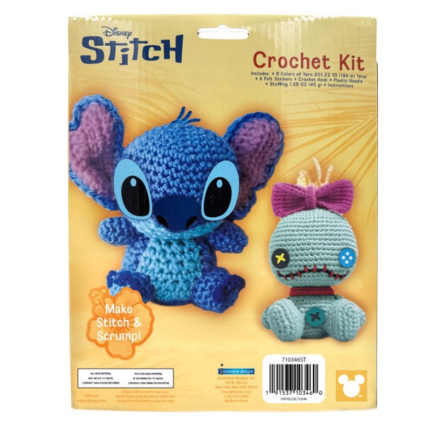 slide 3 of 3, Innovative Storage Designs Disney Lilo & Stitch 2 Pack Crochet Kit, 19 Pieces, 1 ct