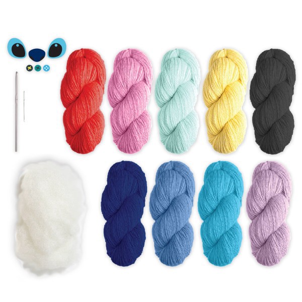 slide 2 of 3, Innovative Storage Designs Disney Lilo & Stitch 2 Pack Crochet Kit, 19 Pieces, 1 ct