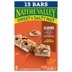 Nature Valley Sweet and Salty Nut Granola Bars, Almond, 15 Bars, 18 oz