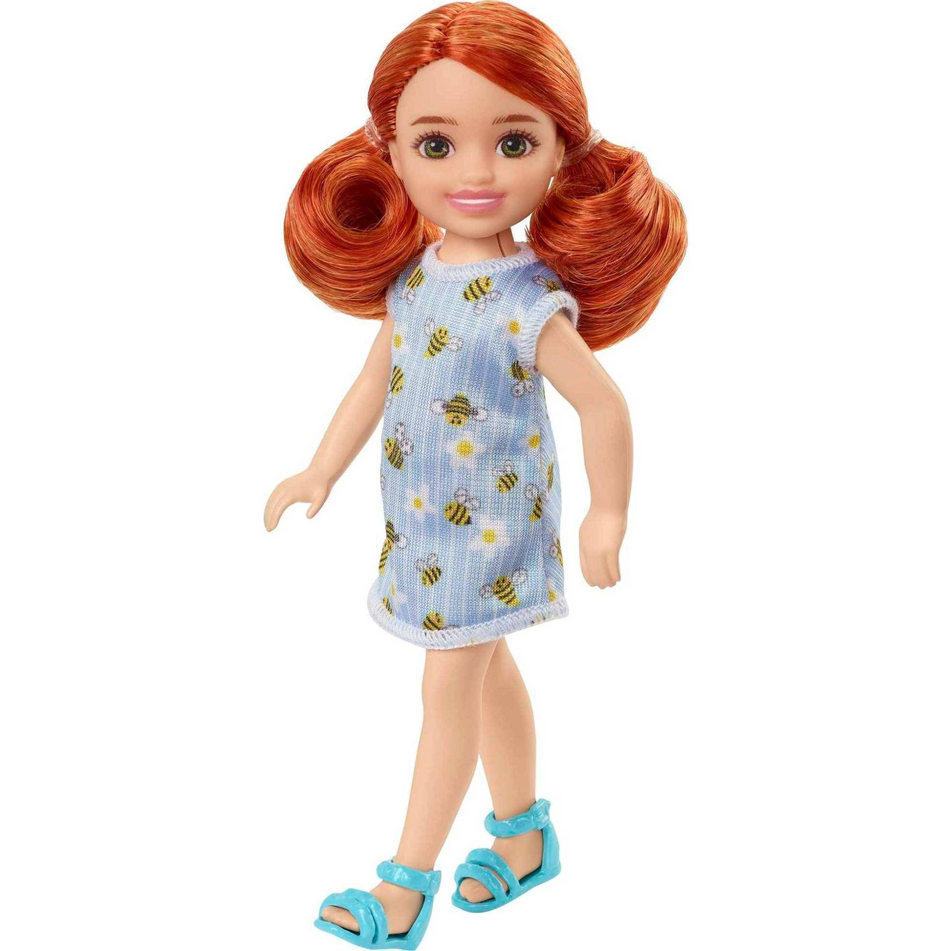 slide 1 of 6, Barbie Chelsea Doll - Bumblebee Dress, 1 ct