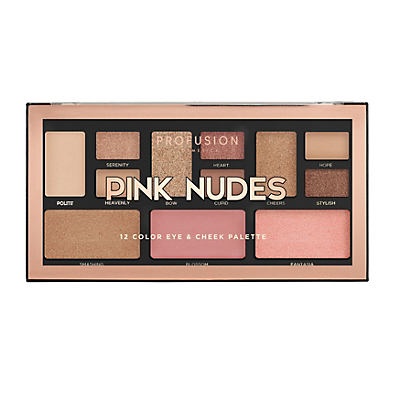 slide 1 of 1, Profusion Cosmetics Pink Nudes Eye & Cheek Palette, 1 ct