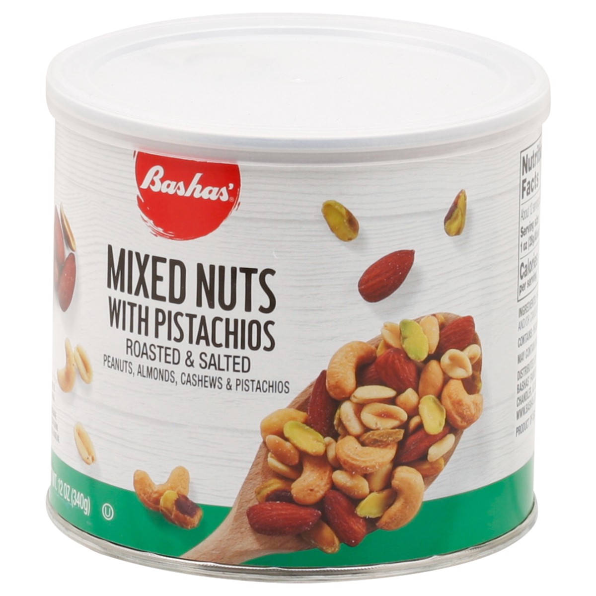 slide 13 of 14, Bashas Mix Nuts W/pistachios, 12 oz