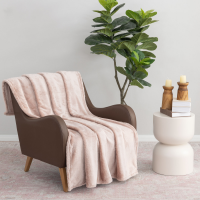 slide 6 of 13, Berkshire Blanket Long Pile Velvetloft Plush, 50 in x 70 in, Warm Taupe, 50 in