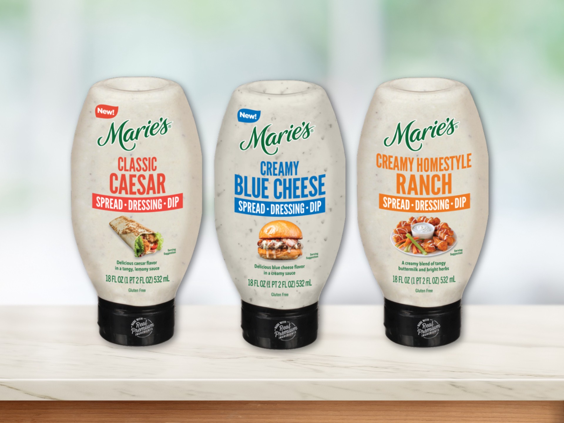 slide 3 of 4, Marie's Creamy Blue Cheese Spread/Dressing/Dip 18 fl oz, 18 oz