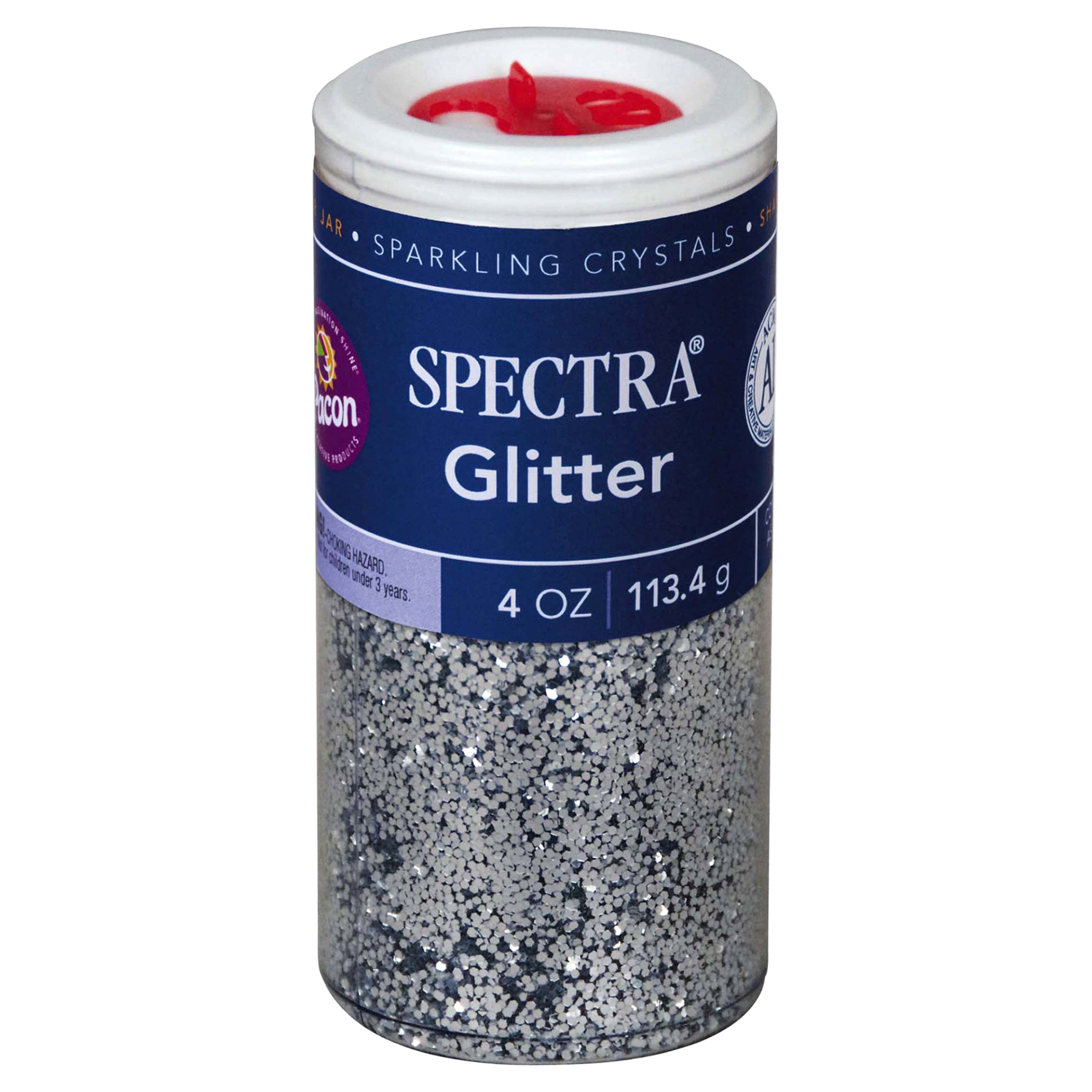 slide 1 of 1, Spectra Glitter, Silver, 1 Jar, 4 oz