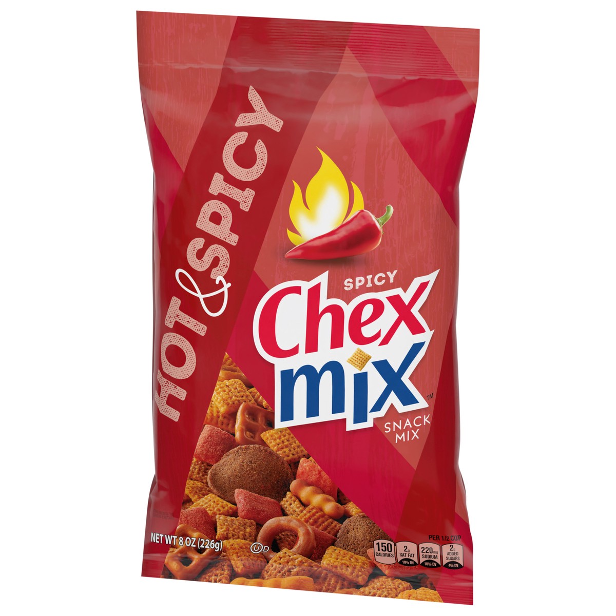 slide 2 of 4, Chex Mix Hot and Spicy Savory Snack Mix, Snacks, 8 oz, 8 oz