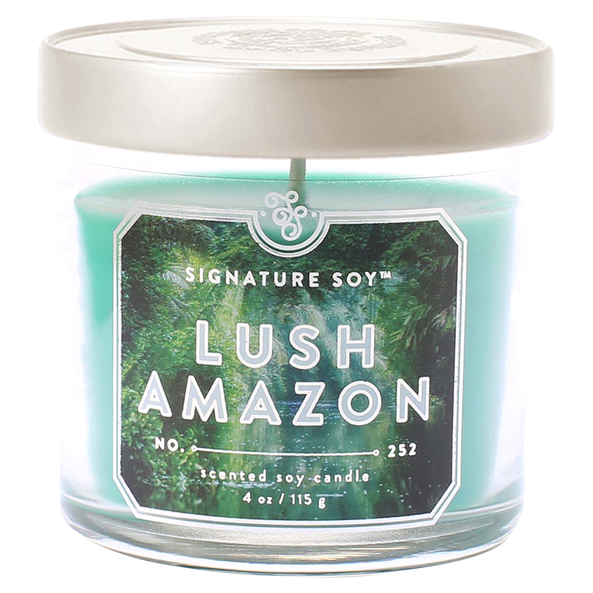 slide 1 of 1, Signature Soy Jar Candle, Lush Amazon, 4 oz