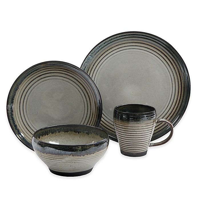 slide 1 of 2, Gibson Overseas Meridian Groove Dinnerware Set, 16 ct