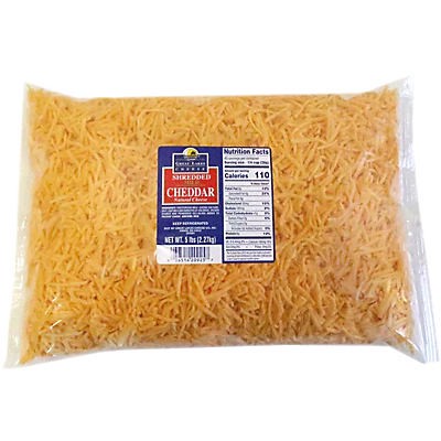 slide 1 of 1, Great Lakes Cheese Shredded Chedder Cheese, 80 oz