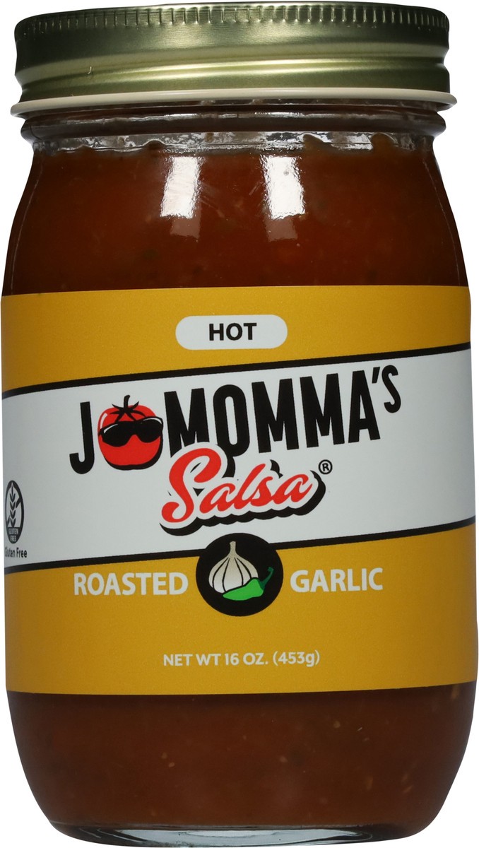 slide 6 of 14, JoMomma's Salsa Hot Roasted Garlic Salsa 16 oz, 16 oz
