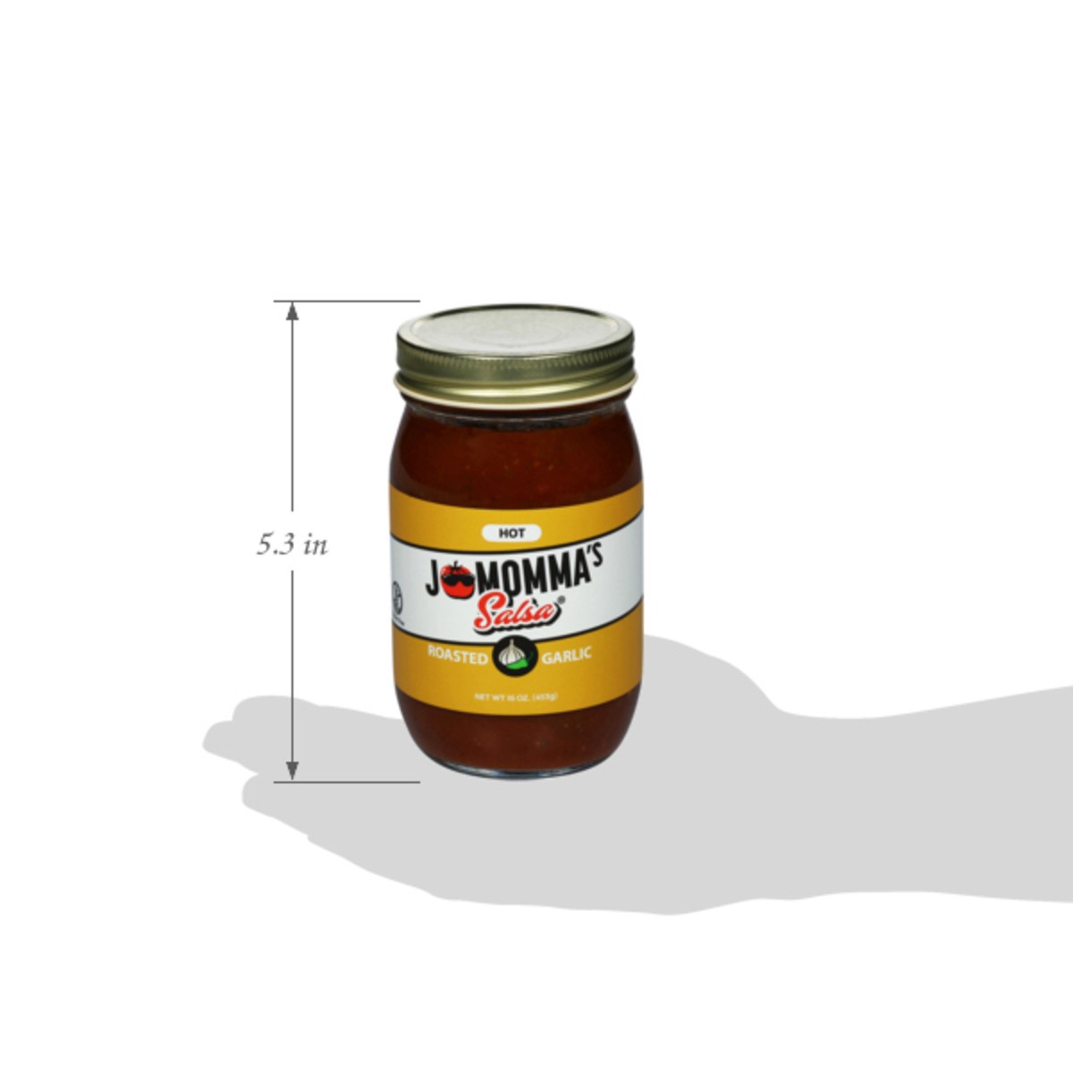 slide 7 of 14, JoMomma's Salsa Hot Roasted Garlic Salsa 16 oz, 16 oz