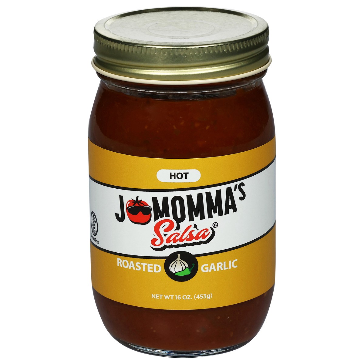 slide 2 of 14, JoMomma's Salsa Hot Roasted Garlic Salsa 16 oz, 16 oz