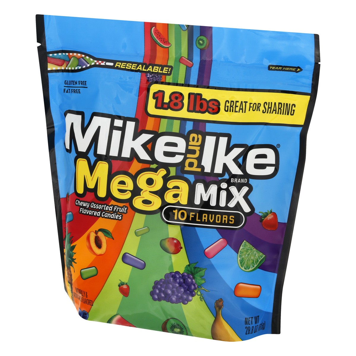 slide 3 of 9, MIKE AND IKE Mike & Ike Candy Mega Mix Sour, 28.8 oz