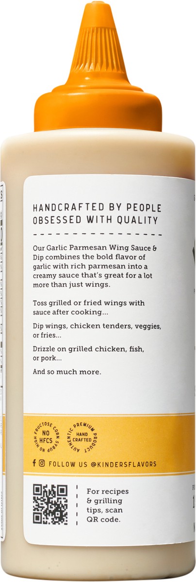 slide 7 of 10, Kinder's Garlic Parmesan Wing Sauce, 12.7 oz