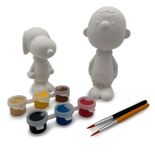 slide 2 of 3, Innovative Storage Designs Peanuts 2 Pack Paint Your Own Figurines, 5.5"" x 9"" x 3"", 1 ct