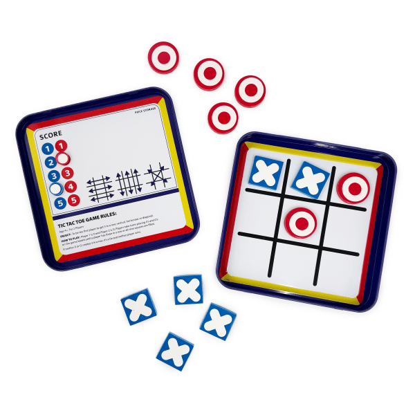 slide 2 of 3, Innovative Storage Designs Tic Tac Toe Magnetic Travel Game Tin, 4+, 1 ct