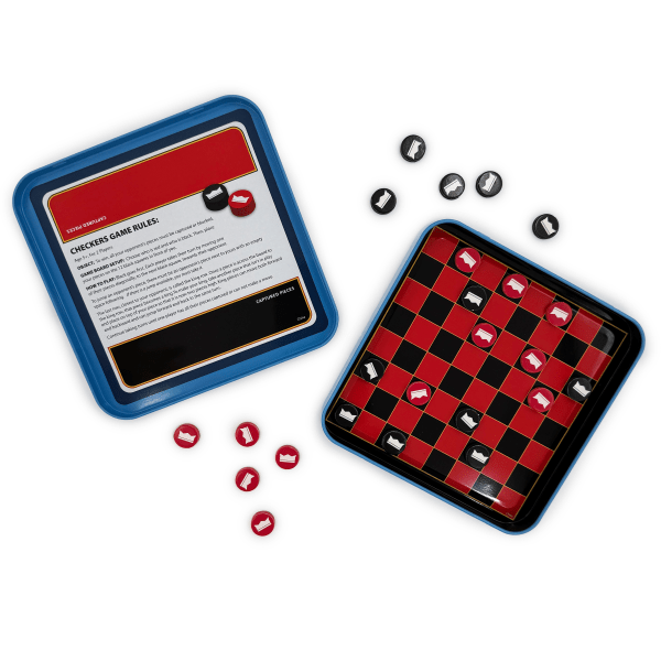 slide 2 of 3, Innovative Storage Designs Checkers Magnetic Travel Game Tin, 5+, 1 ct