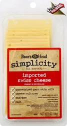 Boar's Head Simplicity All Natural Imported Swiss Cheese - 7 oz