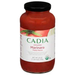 Cadia Organic Marinara Pasta Sauce 25 oz