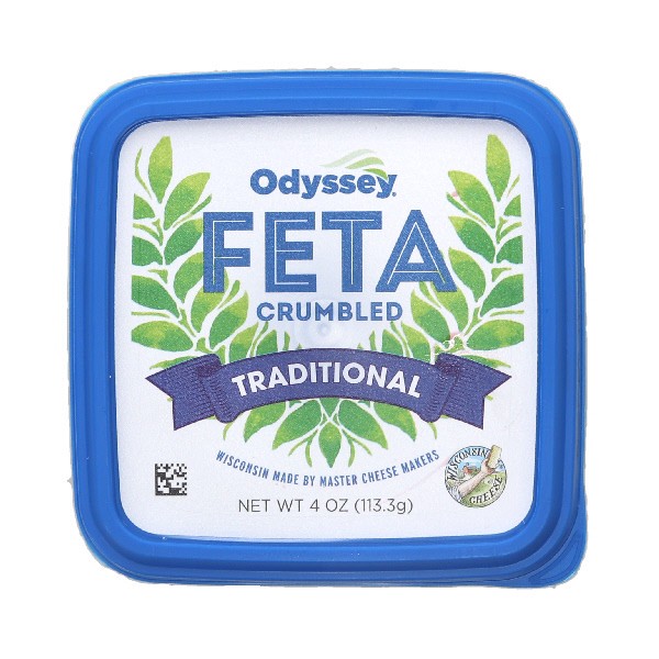 slide 1 of 1, Odyssey Crumbled Traditional Feta 4 oz, 4 oz