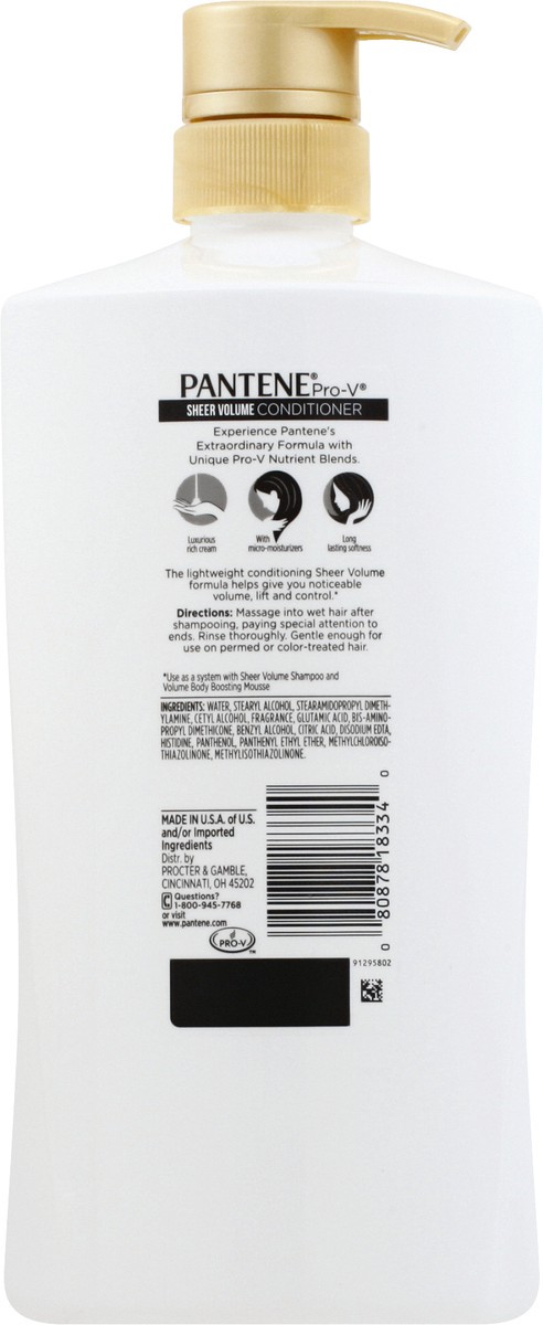 slide 11 of 11, Pantene Pro-V Sheer Volume Conditioner 28.9 oz, 28.9 fl oz