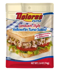 Dolores Tuna Sandwich Style Yellowfin Tuna Salad With Mayo & Jalapenos