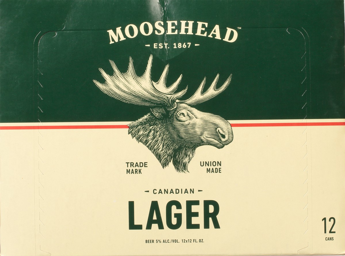slide 10 of 12, Moosehead Canadian Lager Beer 12 - 12 fl oz Cans, 12 ct