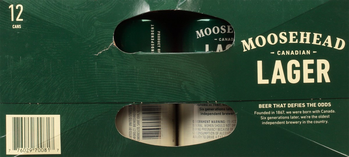 slide 6 of 12, Moosehead Canadian Lager Beer 12 - 12 fl oz Cans, 12 ct