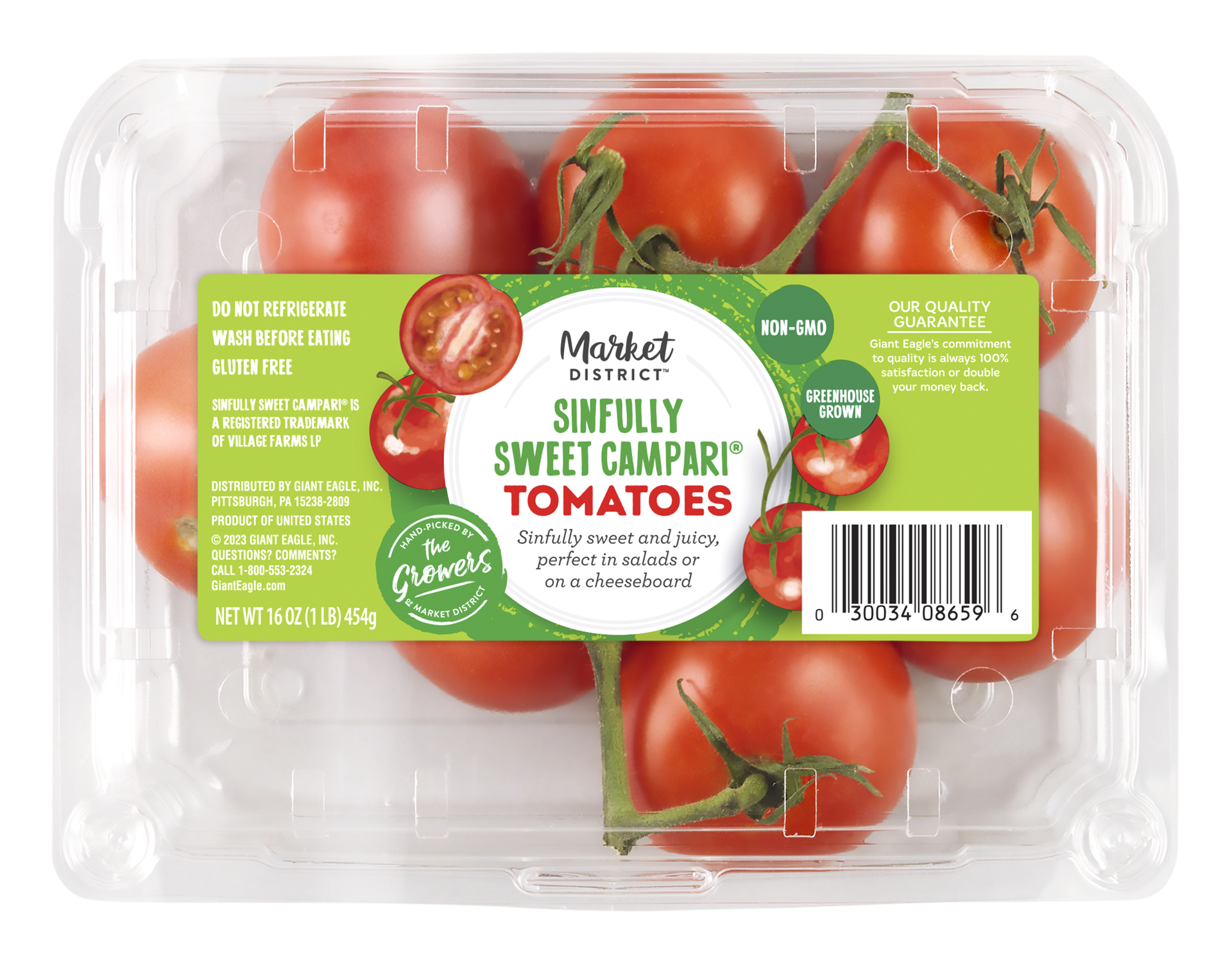 slide 1 of 1, Market District Tomatoes, Campari, Sinfully Sweet, 1 ct