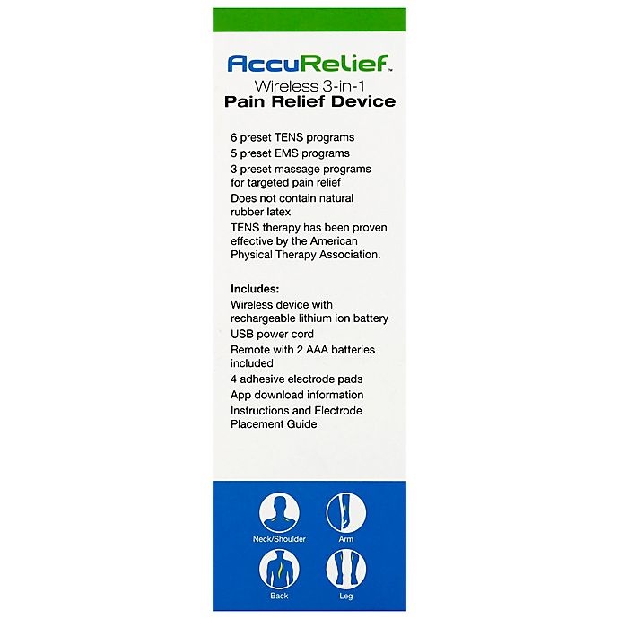 slide 2 of 2, AccuRelief Wireless 3-in-1 Pain Relief Device, 1 ct